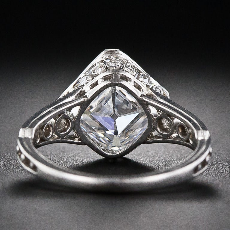 Women's 2.84 Carat 'D' 'IF' 'Golconda' Edwardian Diamond Ring
