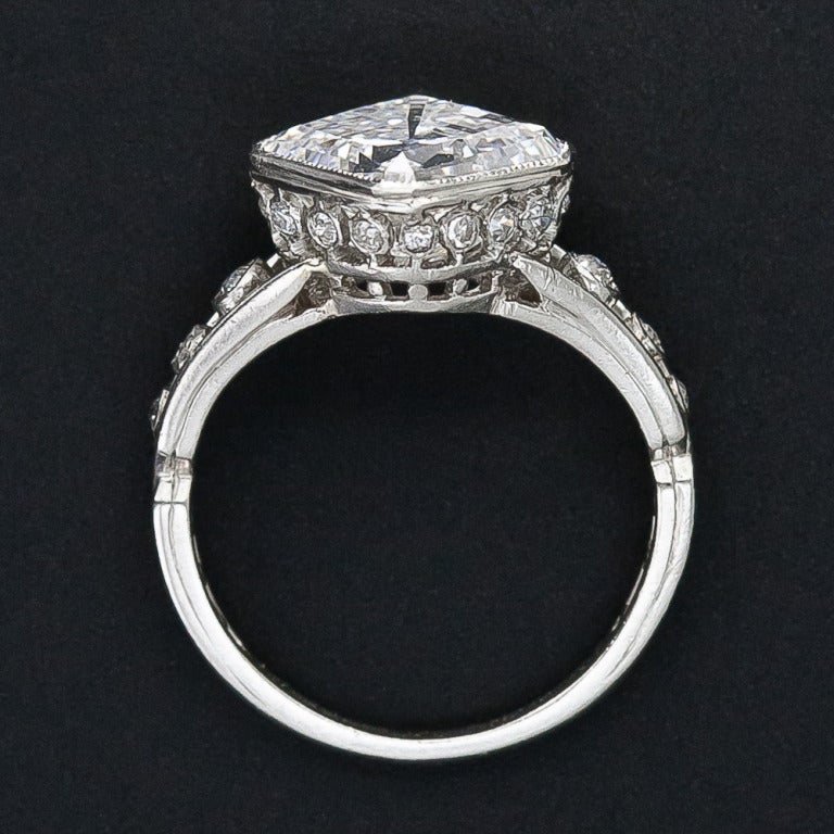2.84 Carat 'D' 'IF' 'Golconda' Edwardian Diamond Ring 1