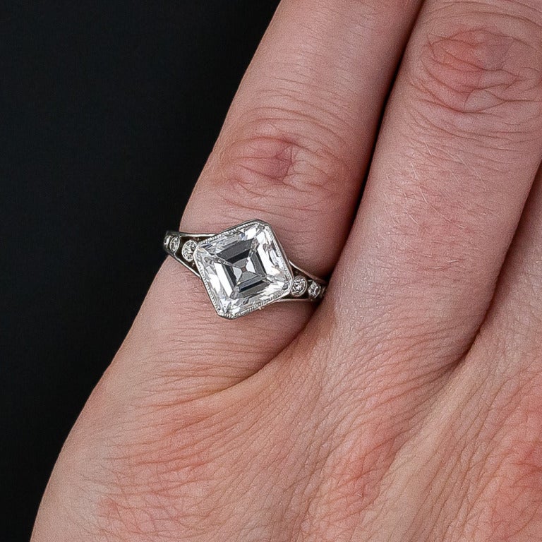 2.84 Carat 'D' 'IF' 'Golconda' Edwardian Diamond Ring 2