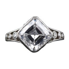 Antique 2.84 Carat 'D' 'IF' 'Golconda' Edwardian Diamond Ring