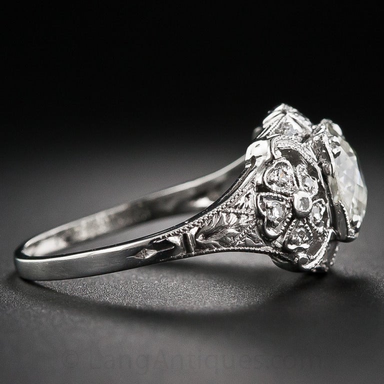 1.77 Carat Art Deco Diamond Ring In Excellent Condition In San Francisco, CA