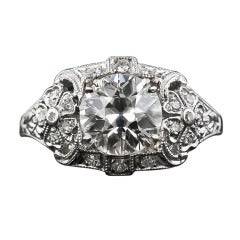 1.77 Carat Art Deco Diamond Ring