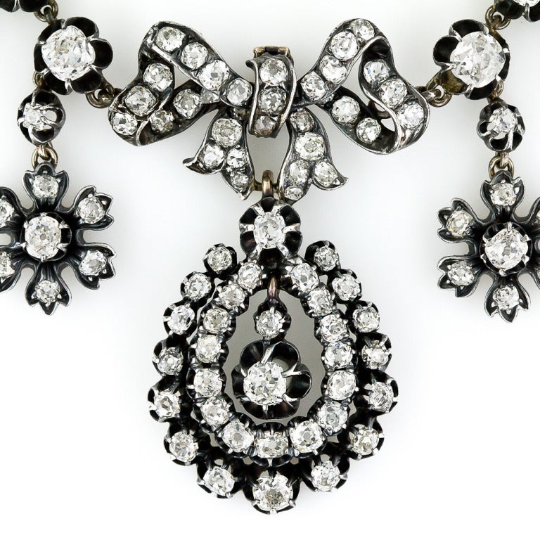 diamond antique necklace