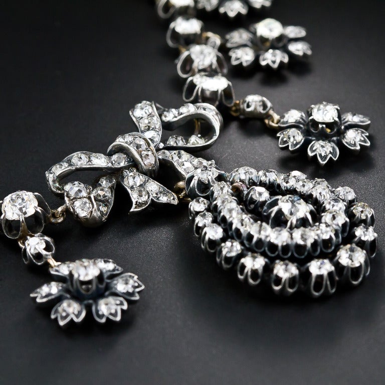 antique diamond necklaces