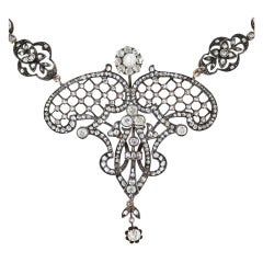 Extravagant Late Victorian Diamond Necklace