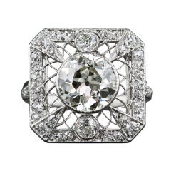 Vintage 2.20 Carat Edwardian Diamond Ring