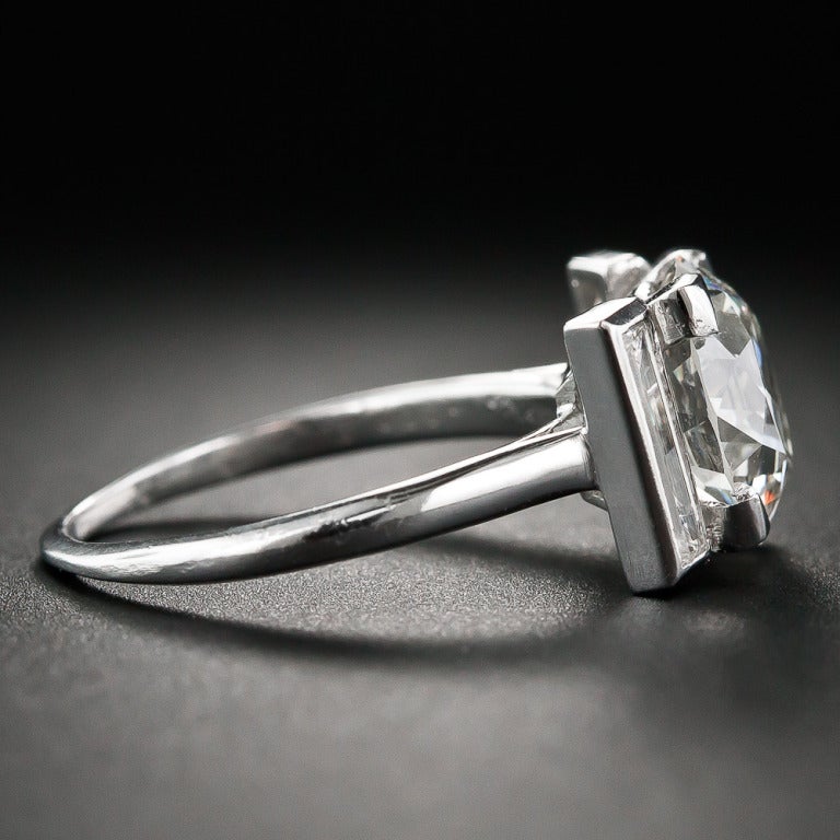 3 carat art deco diamond ring
