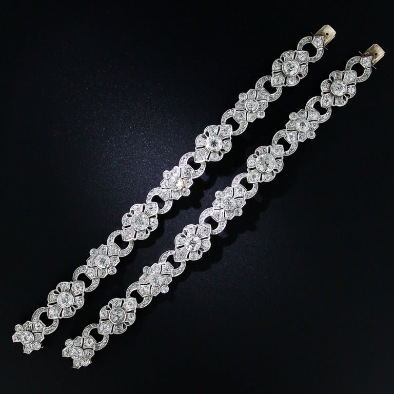 Early-Art Deco Bracelets and Choker Necklace In Excellent Condition For Sale In San Francisco, CA