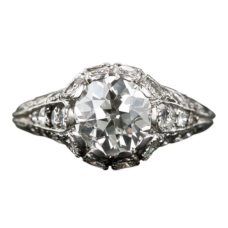 Superlative Diamond Solitare Ring For Sale