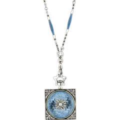 Exemplary Enamel Pendant Watch Necklace by Gubelin
