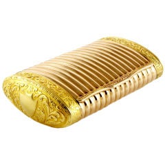 A Swiss Two-Color Gold Snuff-Box