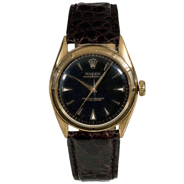 ROLEX 18K Gold Self-Winding Wristwatch With Sweep Centre Seconds