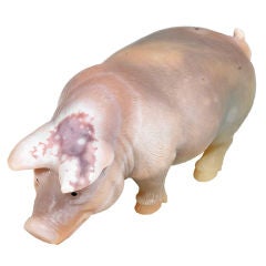 A Russian Hardstone Agate Edwardian Pig