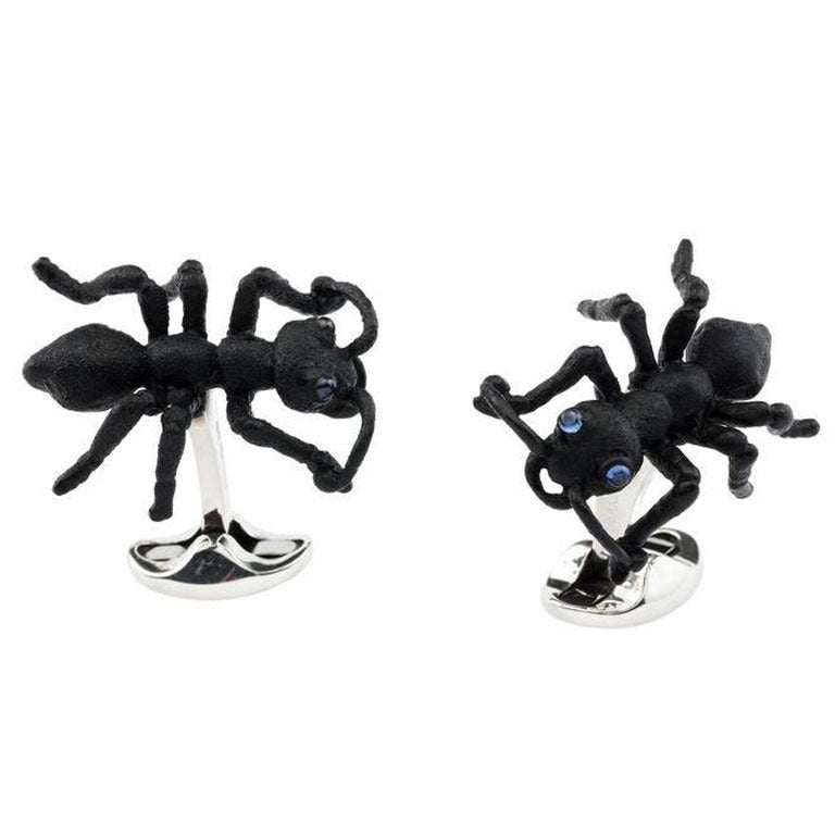 Black Jungle Ant Cufflinks DEAKIN & FRANCIS For Sale