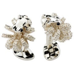 DEAKIN & FRANCIS Silver Octopus Cufflinks