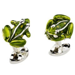 Silver Frog Cufflinks Deakin 
Francis