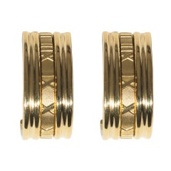 Tiffany & Co Atlas Design Gold Earrings