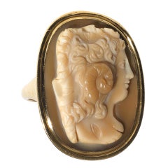 Antique A late 18th/early 19th century Gryllus Agate Cameo Ring