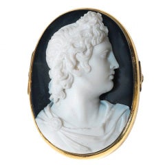 19th century hardstone cameo brooch/pendant 1820ca