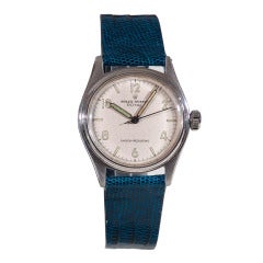 Vintage Rolex Stainless Steel Royal Wristwatch circa 1945