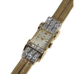 A Lady's Diamond Wrist Watch, Ebel