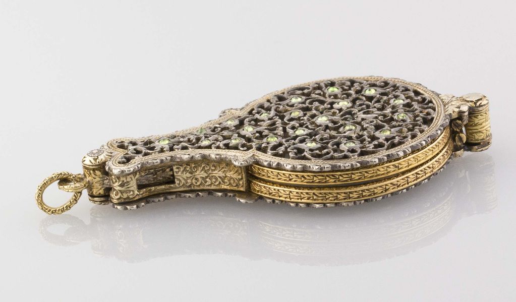 Women's M. BUCCELLATI 18k 2-Tone Gold Peridot Lorgnette Pendant