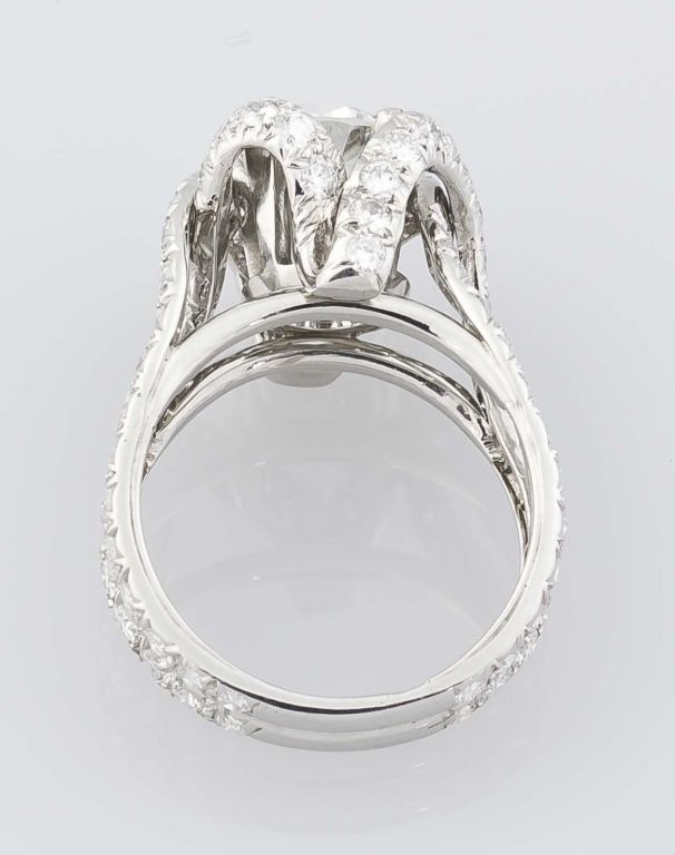 TIFFANY SCHLUMBERGER  Round Diamond Platinum Engagement Ring 1