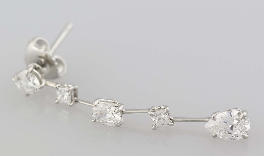 harry winston diamond drop earrings