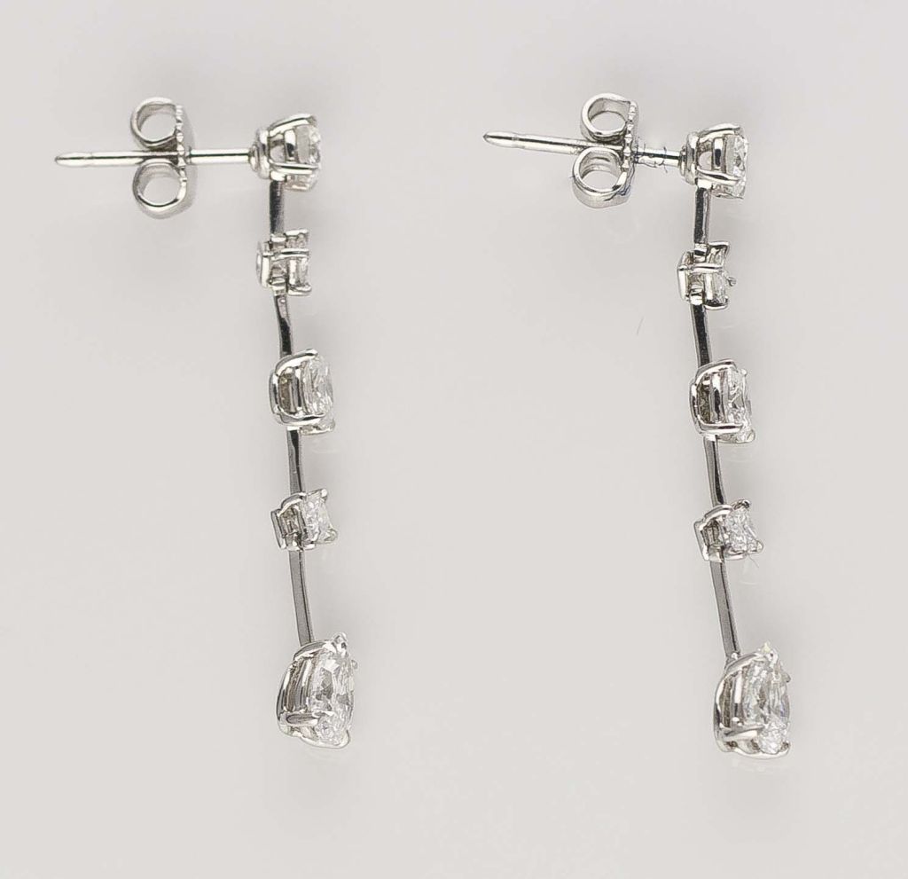 Women's NIGHTLIFE by HARRY WINSTON Platinum Diamond Drop Earrings