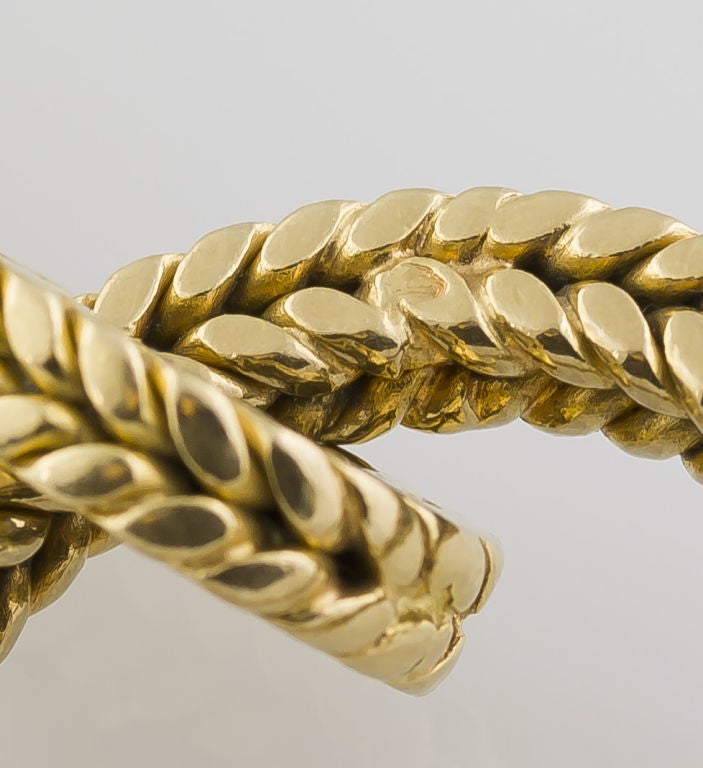 HERMES CHAINE D'ANCHE TRESSE Gold Toggle Link Bracelet GM 2