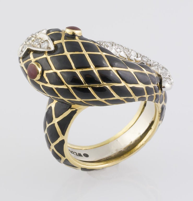 david webb double headed snake ring