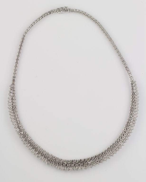 Contemporary Garrard Impressive 35 Carat Diamond Platinum Necklace