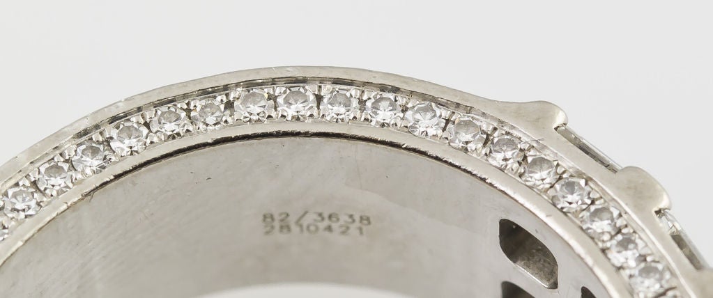 Women's Chopard Ice Cube Diamond Gold Band Ring