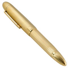 MONT BLANC Meisterstuck 149 Gold Ribbed Fountain Pen