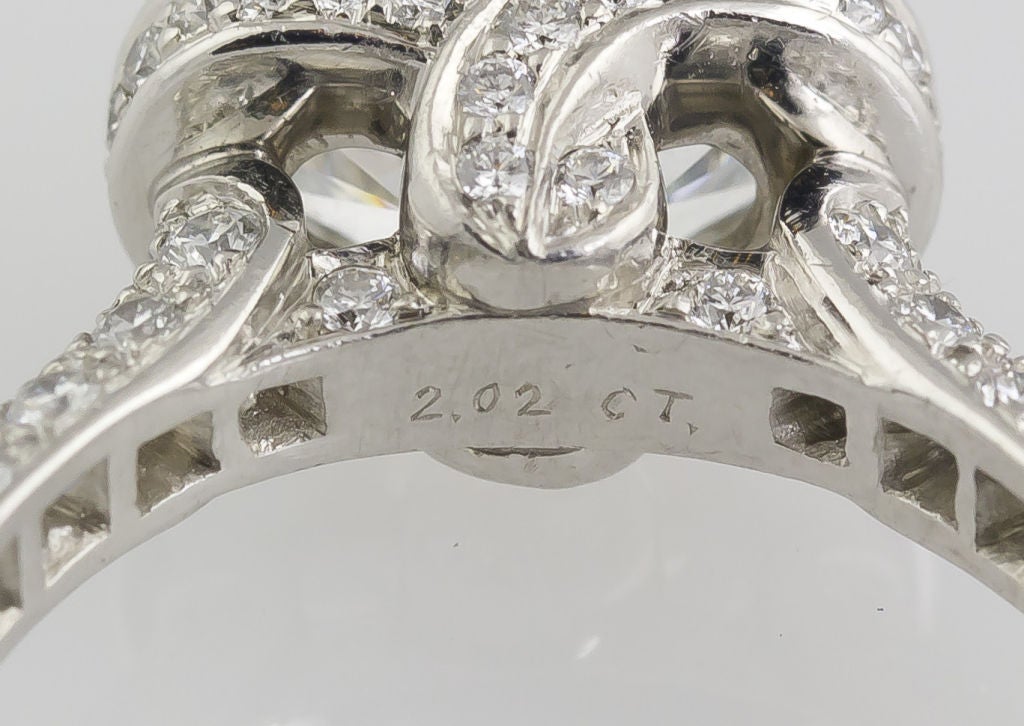 HARRY WINSTON Megumi 2.02cts F VS1 Oval Diamond Engagement Ring 1