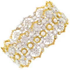MARIO BUCCELLATI Diamond Lace Design Bracelet
