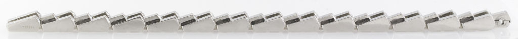 BOUCHERON Art Deco Platinum Diamond Escalator Bracelet 1