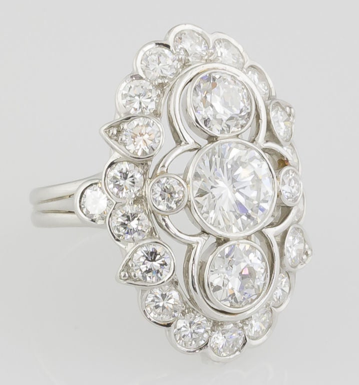 Estate diamond dinner rings