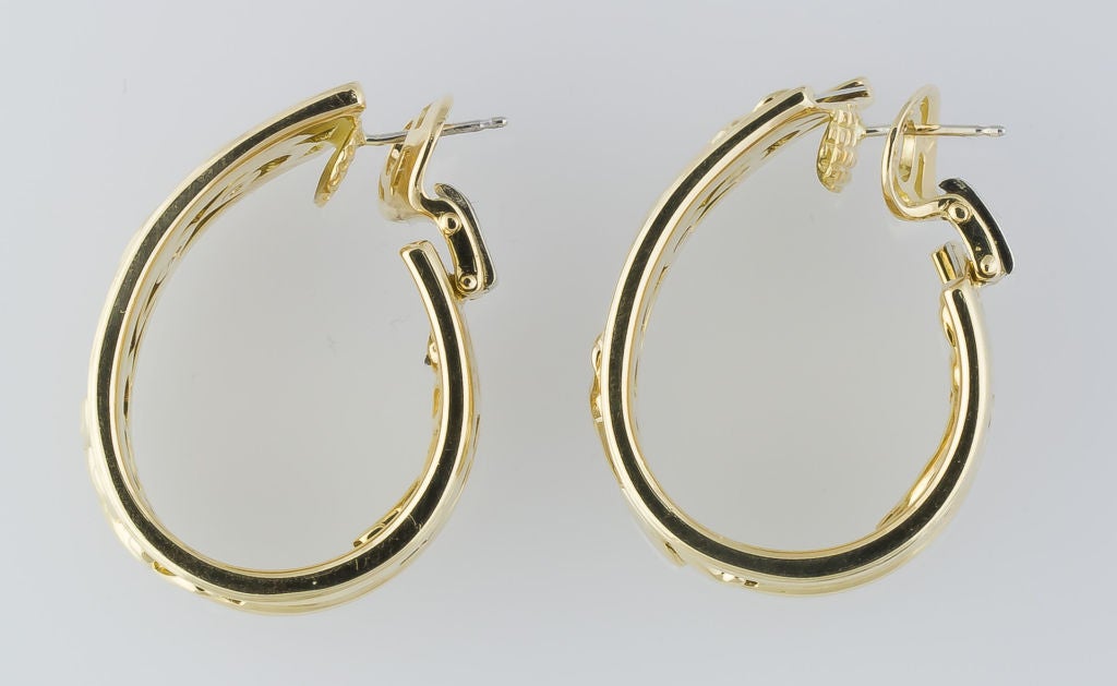 gold panther earrings