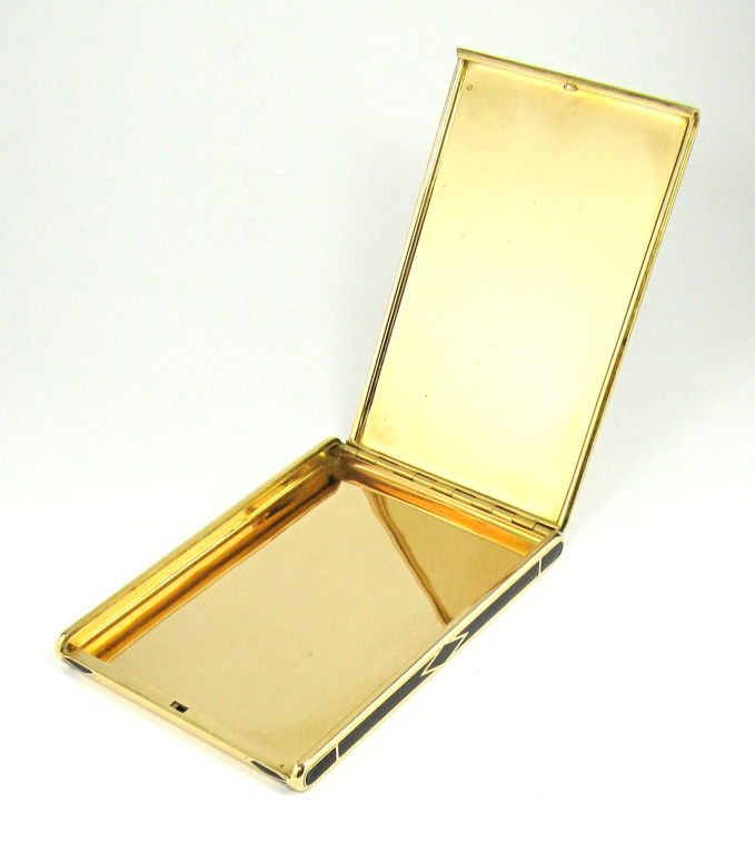 Women's or Men's VAN CLEEF & ARPELS 18K Gold Art Deco Cigarette Case