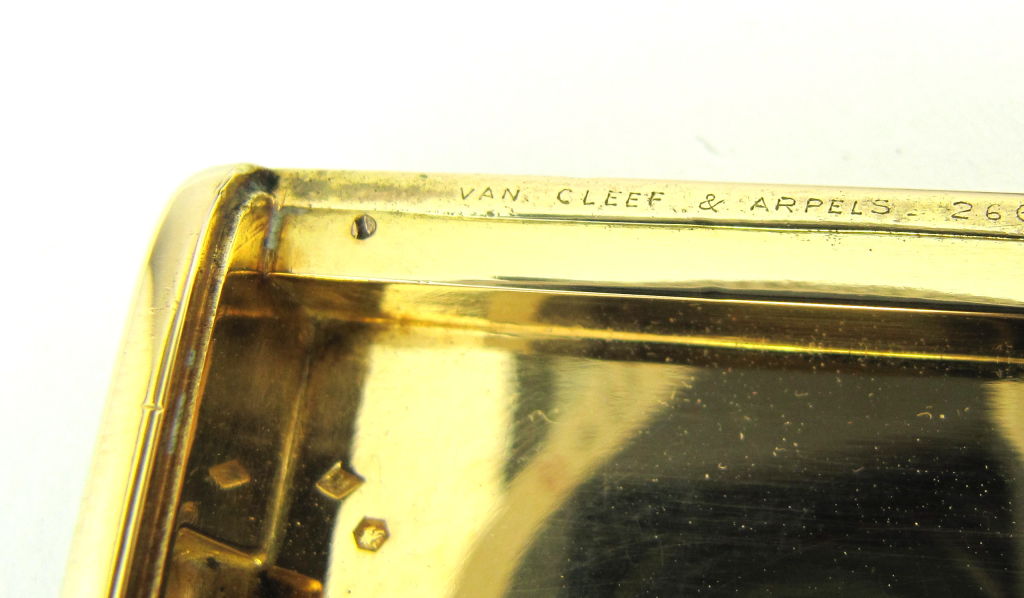 VAN CLEEF & ARPELS 18K Gold Art Deco Cigarette Case 1