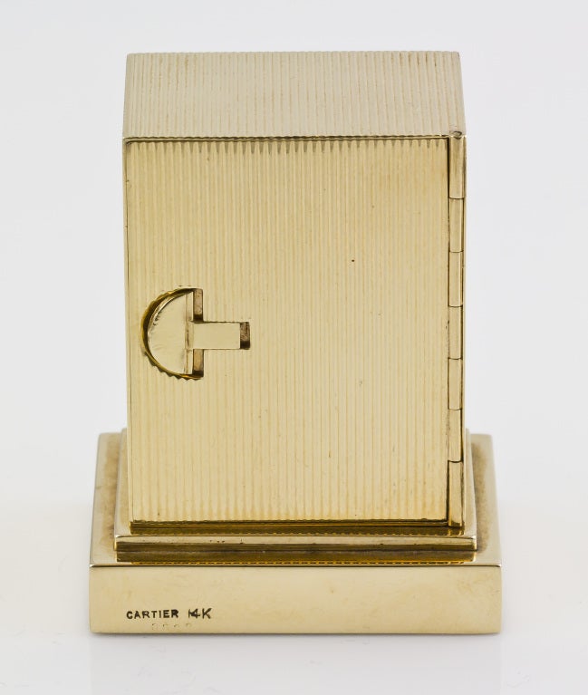 CARTIER Gold Key Winding Desk Clock For Sale at 1stDibs cartier desk