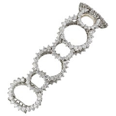 ANGELA CUMMINGS Rare Diamond and Platinum Bracelet