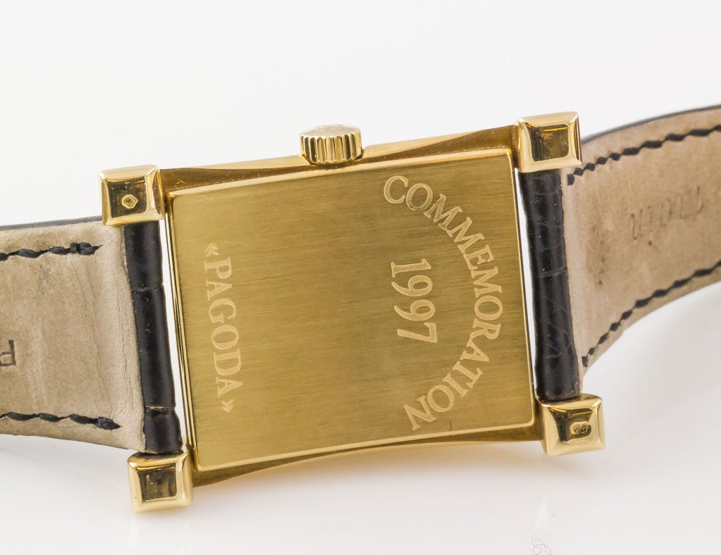 PATEK PHILIPPE Yellow Gold Pagoda Limited Edition Wristwatch 5