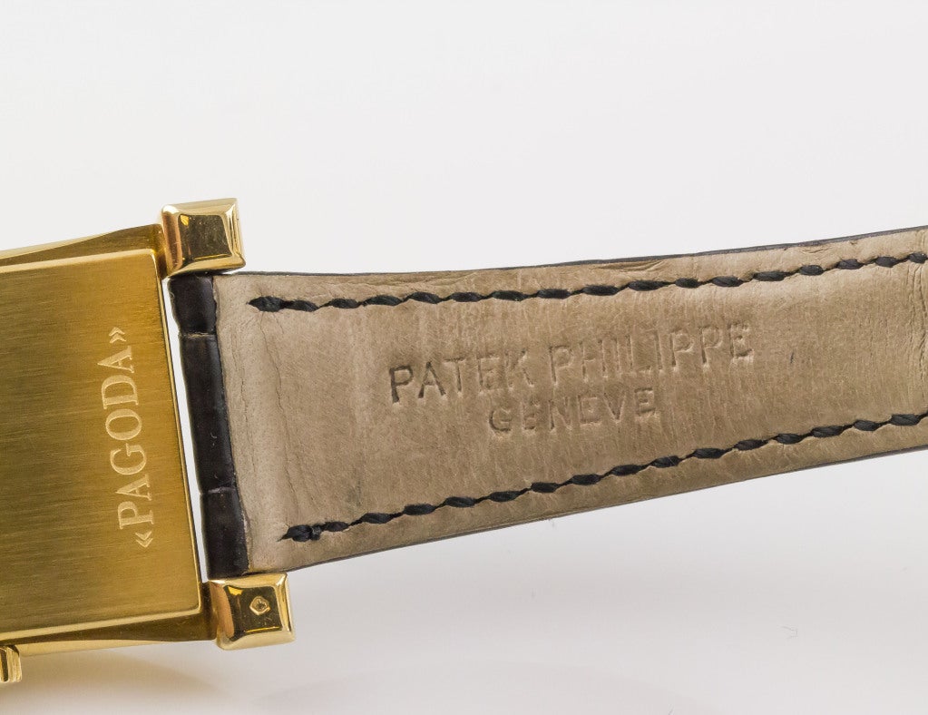 PATEK PHILIPPE Yellow Gold Pagoda Limited Edition Wristwatch 6