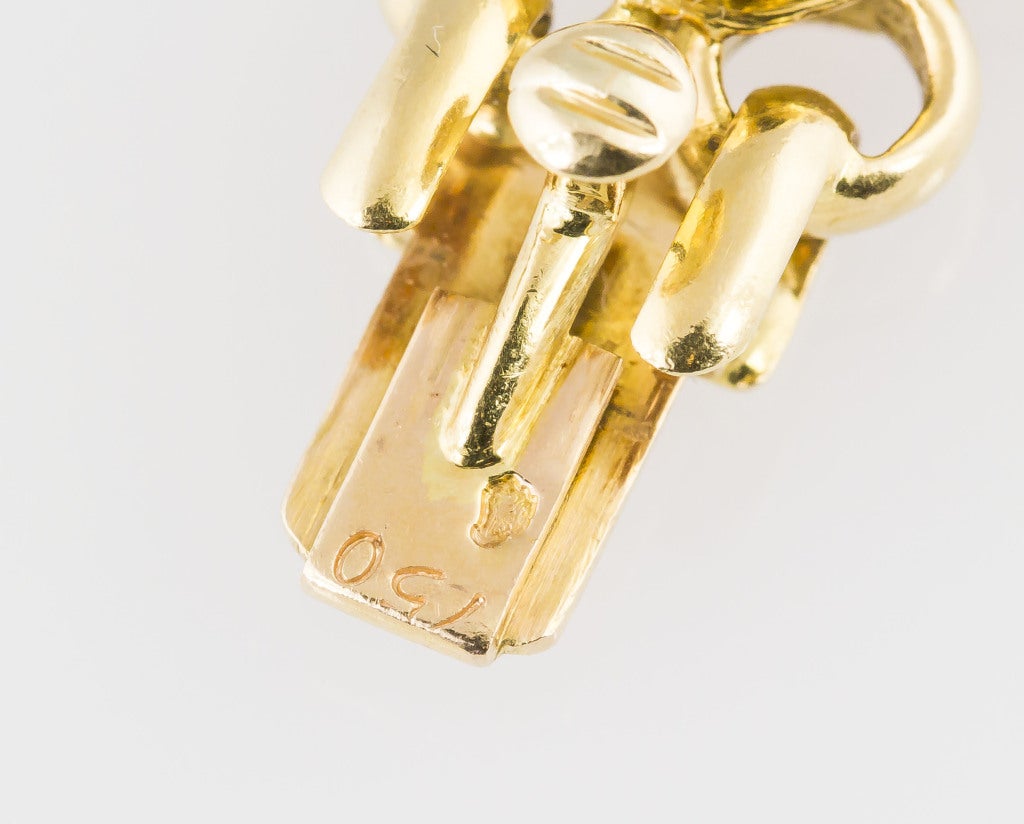 RENE BOIVIN Amethyst Gold Link Bracelet 3