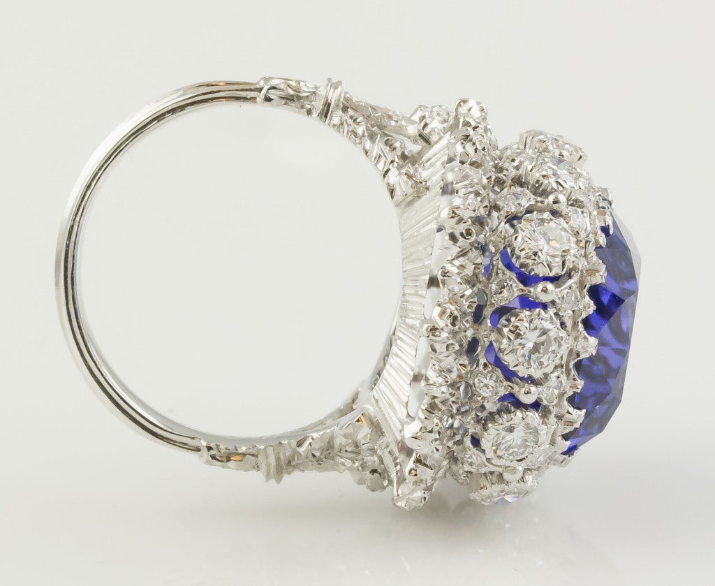 Women's BUCCELLATI Tanzanite Diamond Gold Cocktail Ring