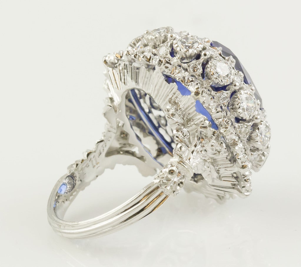 BUCCELLATI Tanzanite Diamond Gold Cocktail Ring 1