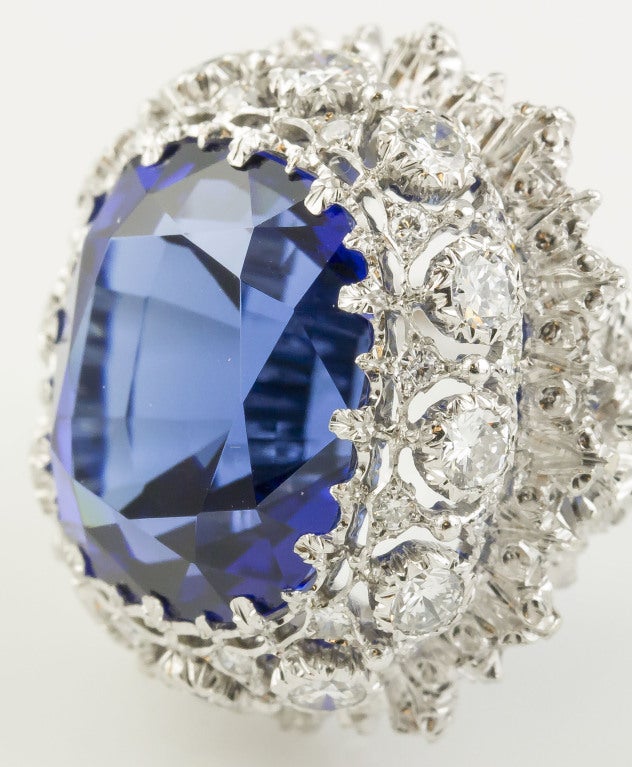 BUCCELLATI Tanzanite Diamond Gold Cocktail Ring 5