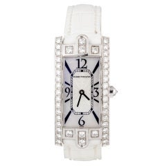 Harry Winston Lady's White Gold and Diamond Avenue C Wristwatch